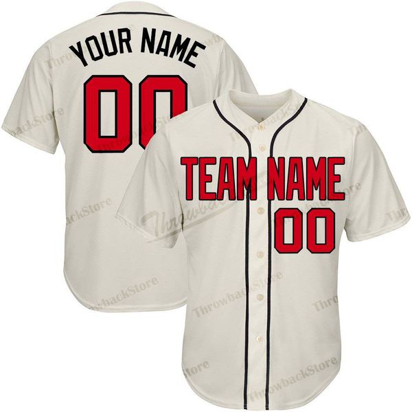 

Custom Men Baseball Jerseys Any Name Any Number Embroidery Beige Jersey Superior Quality Products Directly Free Shipping