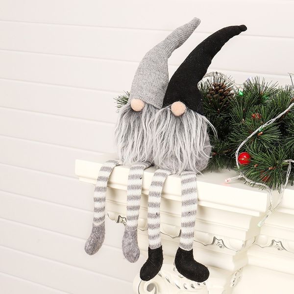 

christmas hat gnome plush doll xmas faceless plush toy sitting gnome doll decorations tablesanta figurines ornaments