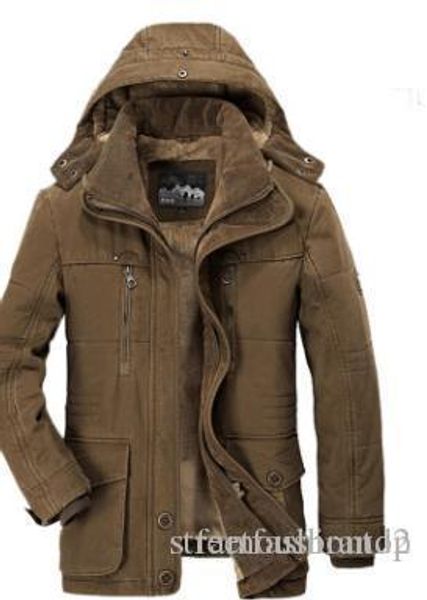 

homme winter new hombres мужские пуховики толстые теплые ветровки мужские меховые пальто с капюшоном, Black