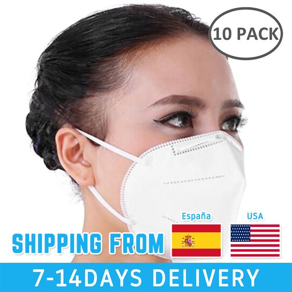 

10pcs kn95 masks 3 layers fine air filter dust face mask personal protect home health care mask in stock