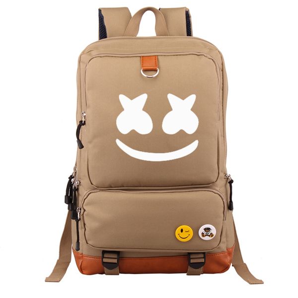 

electronic music marshmello backpack cotton candy school bag shoulder backpack cross-border for a generation of fat wholesale or