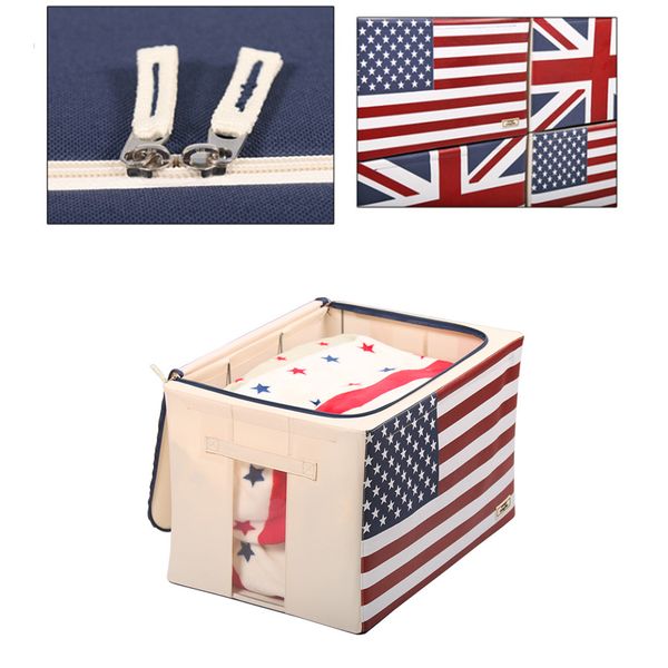 2019 Large Capacity Large Folding Clothes Storage Baskets Oxford