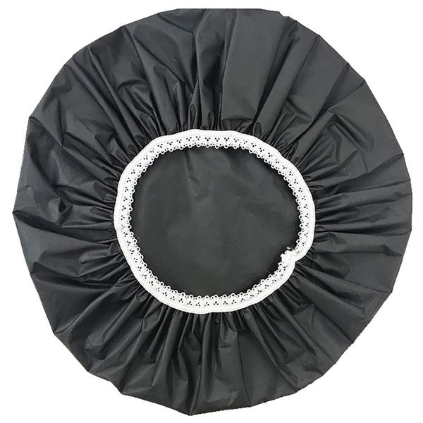 

shower caps elastic waterproof cap hat reusable bath head hair cover salon