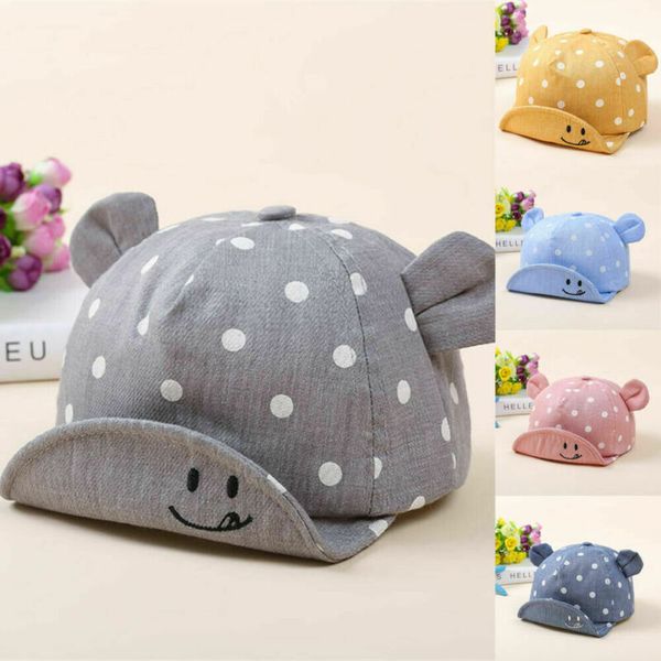 

baby boys girls toddler summer cotton hats infant toddler kids sun hats cotton baseball cap, Yellow