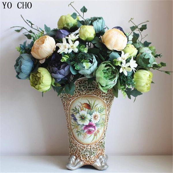 

12 цветочных головок] пион букет дерево пион древовидный шелковый flowe