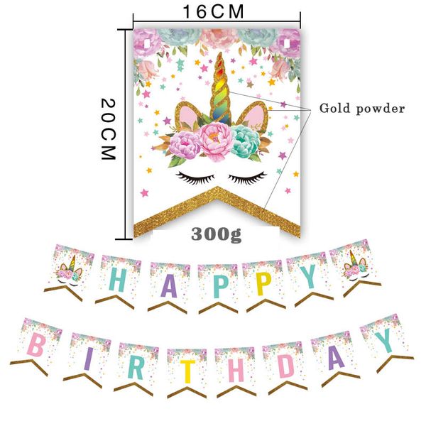 

unicorn с днем рождения бантинг баннер diy garland с днем рождения unicorn баннер birthday party baby shower бумаги флаг украшения