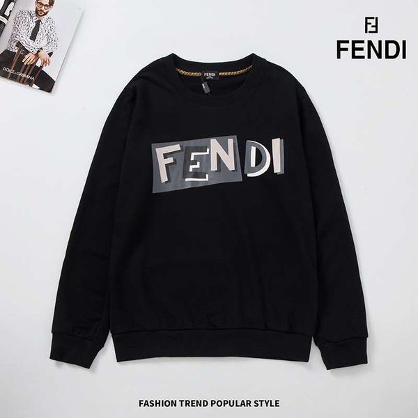

luxury mens sweater fashion long sleeve pullover designer men solid color hoodie clothes with brand letter print, Black