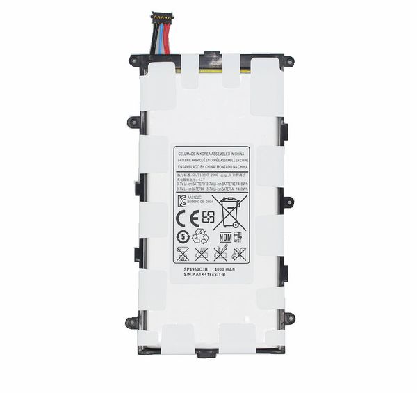 

high-quality 4000mah sp4960c3b integrated battery for samsung galaxy tab 2 7.0 and 7.0 plus gt-p3100 p3100 p3110 p6200