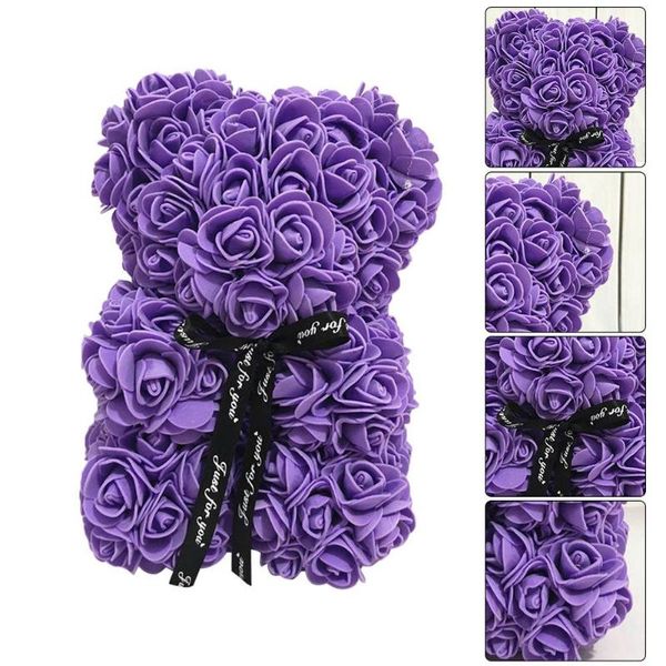 

red gift teddy 40cm valentines bear day flower bear rose gift artificial valentines1 christmas rose for women decoration lcggq