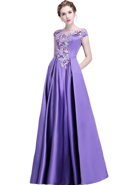 

lace evening dresses long ever pretty a-line appliques elegant women evening gowns robe de soiree 004, White;black