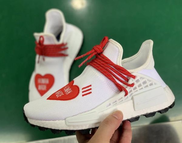 

2019 men women human made x pharrell williams human race running shoes,hu inspiration pack shoes sneaker,hu race heart mind shoes with box 0