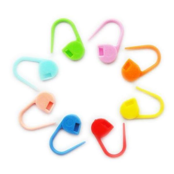 

100 pieces x plastic marker buckle knitting tools for wool sweater knitting locking hook plastic clip, Black