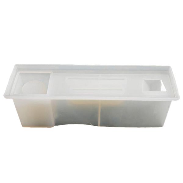 

transparent white silicone mould dried flower decorative craft diy large storage pen holder epoxy molds for jewelry
