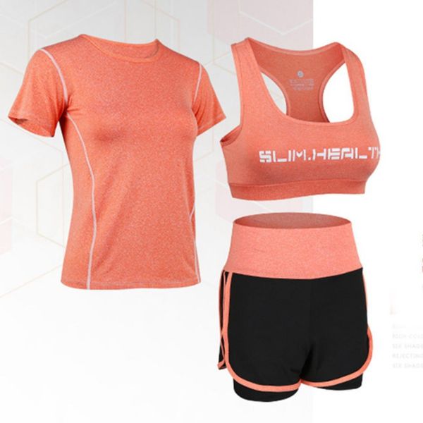 

women compression sport suits quick dry running shirt short joggers yoga bra training gym fitness tracksuits, Black;blue