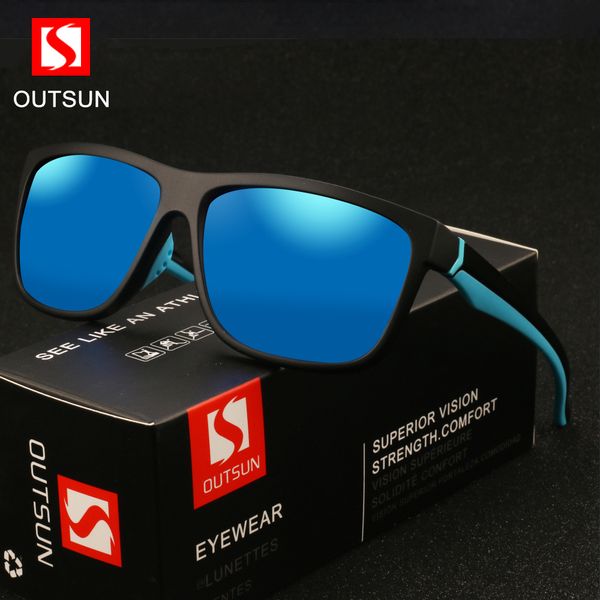

outsun brand design polarized sunglasses men driving outdoor sun glasses male goggle classic eyewear uv400 gafas de sol os149, White;black