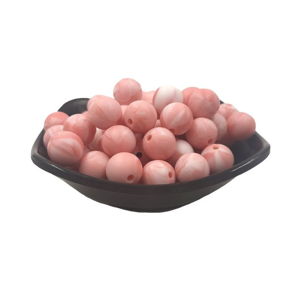 

100pcs silicone beads 12mm round shaped toddler teether food grade diy baby teething jewelry necklace nursing accessories