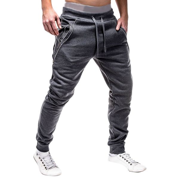 

men's trousers new fashion men's harem pants sports pants casual s-3xl, Black