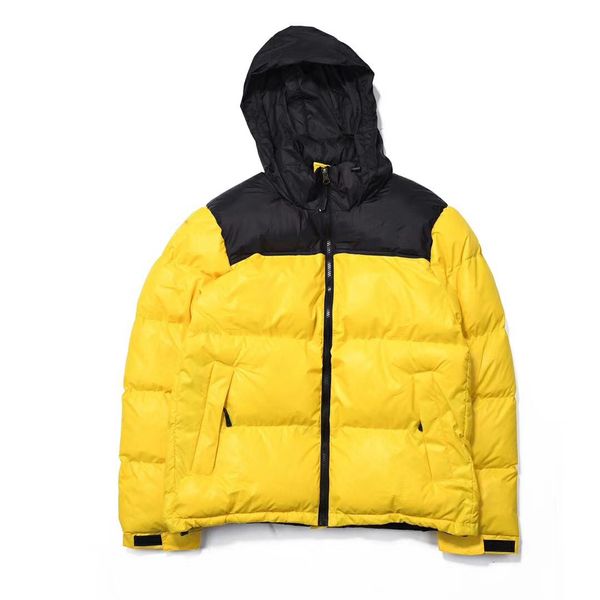 

street new designer men's parker coat jacket jacket winter warm zipper jacket thick patchwork letter embroidery m, Black