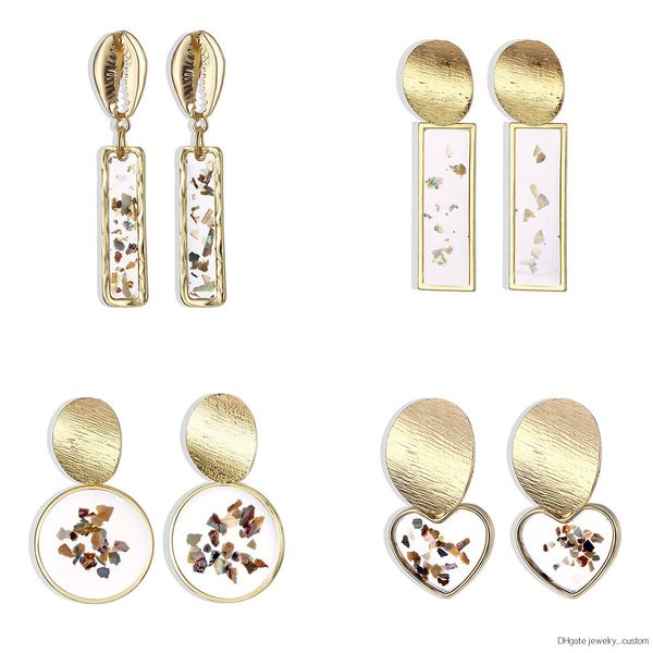 

Vkme New Fashion Gold Earrings Ladies Earrings Party Gifts Lovers Earrings Women's Metal Geometric Earring Diy Jewelry Gifts