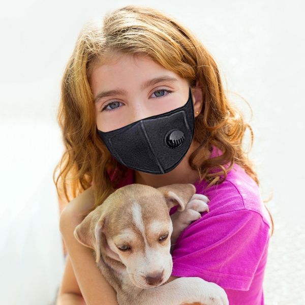 

унисекс антипылевая маска для рта высококачественный защитный клапан анти задымление хлопок маска для лица черный с моющимися респираторными