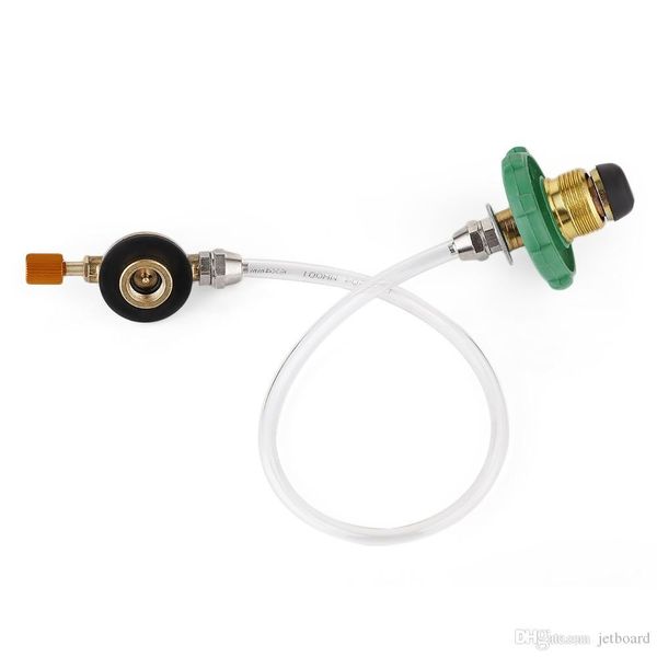 

открытый горелки double side газовая трубка клапан запасной адаптер шланг плоский цилиндр бак для кемпинга пикник барбекю