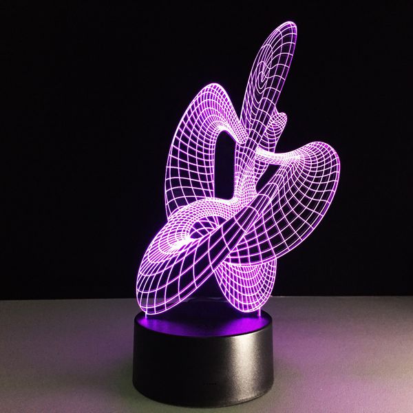 

acrylic table lampen 3d stereo led lights usb night light color change lampara flexible veilleuse parents room lamp nightlamp