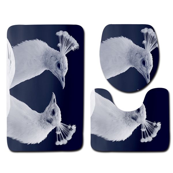 

3pcs non-slip suction bath mat bathroom kitchen carpet doormats decor toilet lid cover bathroom carpet shower room rug mat ba07