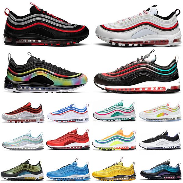 

new reflective bred men running shoes tie dye black neon seoul triple white bright citron women mens trainer sports sneakers 36-45