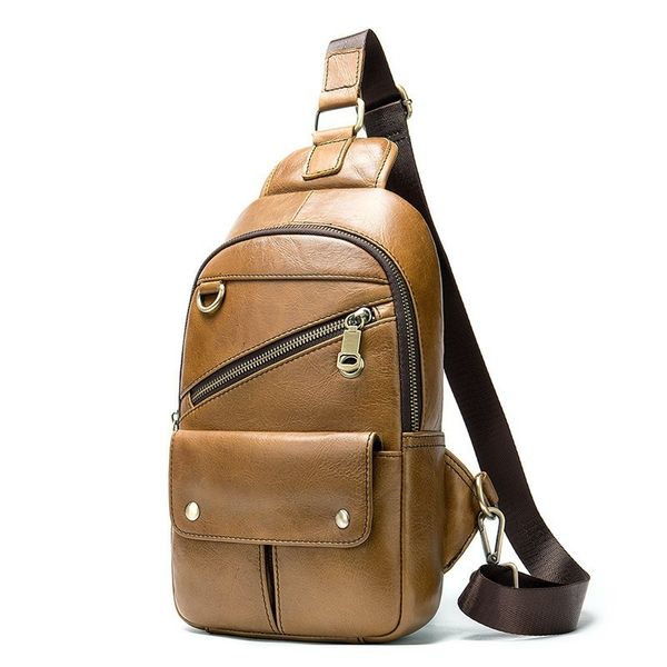 

мода натуральная кожа crossbody сумки мужчины повседневная сумка небольшой бренд дизайнер мужской сумка для мужчин груди пакет