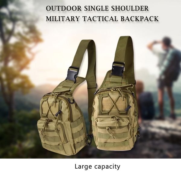 

outlife 600d outdoor mini sling shoulder backpack camping molle tactical backpack army hiking camouflage hunting bag