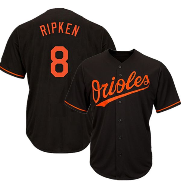 

2019 new 8 Cal Ripken Baltimore 13 Manny Machado 12 Roberto Alomar Oriol 10 Adam Jones Men Baseball Jersey