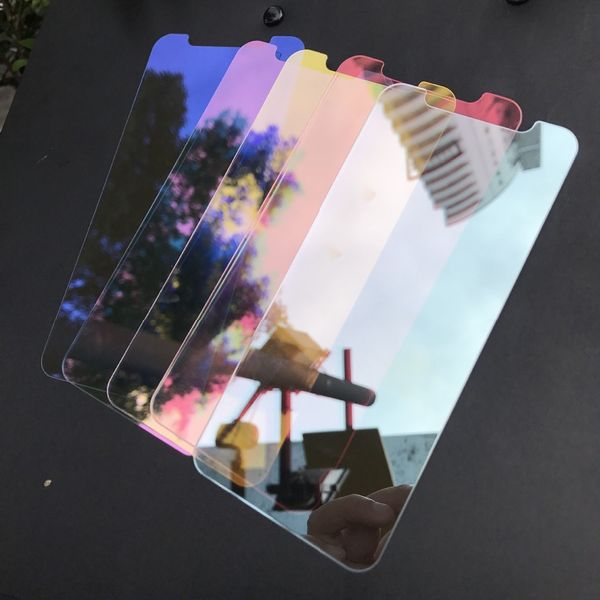 Color Mirrored Tempered Glass For Iphone X Xs Max Xr Screen Tempered Glass For Iphone X Xs Max Xr
