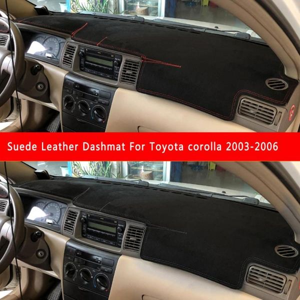 For Corolla Altis 2003 2004 2005 2006 Suede Leather Dashmat Dashboard Cover Pad Dash Mat Carpet Car Styling Car Interior Hanging Car Interior Ideas