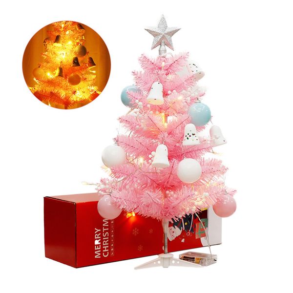 

60cm pink christmas tree for children kids gift decoration for home shopping mall new year festival party lovely xmas tree u3