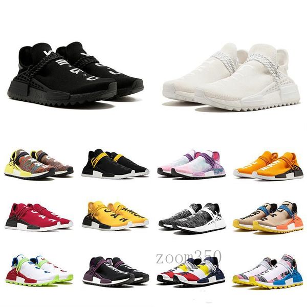 

designers races luxury shoes men 2019 pharrell williams human race women wave runner running mens training qualit chaussures zmm-t8