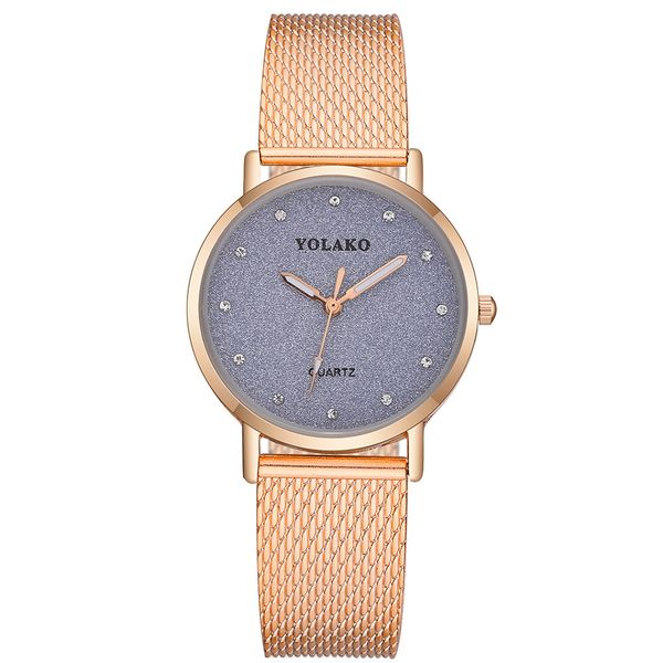 

gold sliver mesh silicone watchband watches women casual female clock ladies wrist watch reloj, Slivery;brown