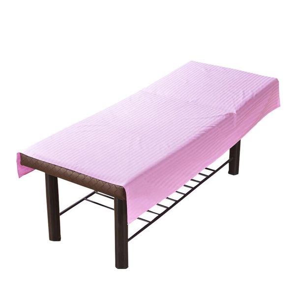 

polyester cotton cosmetic beauty table cover massage bed sheet pink