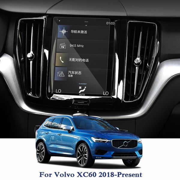 

gps navigation screen steel glass film for volvo xc60 2018-present tpu dashboard display screen film car sticker accessories