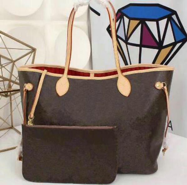 

new 2pcs/set famous classical designer shoulder composite bags ladies shoulder shopping bag handbag feminina clutch tote bags
