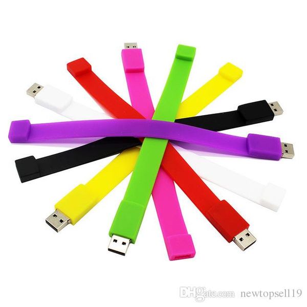 

factory price wholesales creative 10 color bracelet pendrive 4g 8g 16g 32g 64g usb 2.0 usb flash drive pendrive