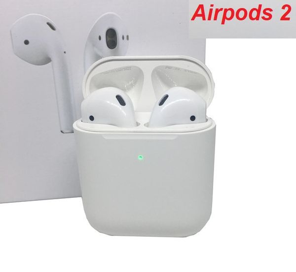 

2nd generation wirele charging with mart en or bluetooth earphone matte hinge h1 earbud pk airpod 2 chip upercopy animatio