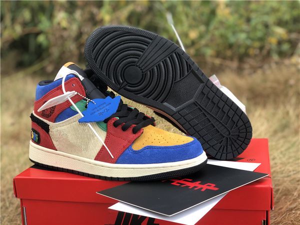 

1 mid blue the great fearless basketball shoes multicolor 1 suede fashion sports shoes size eu36-46, White;red