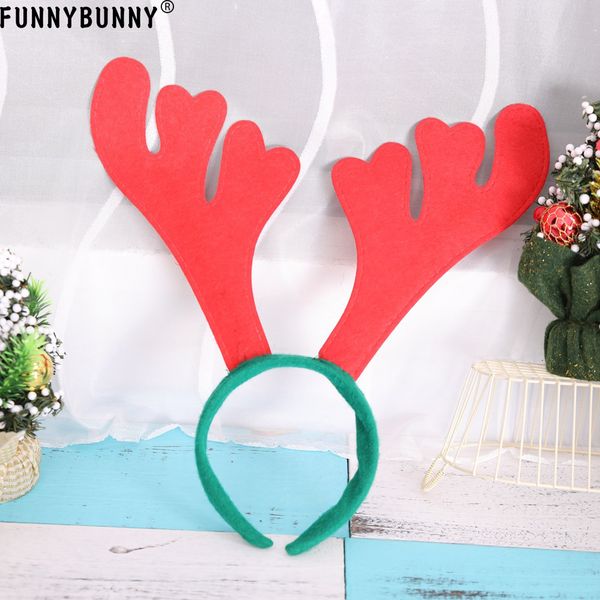 

funnybunny christmas reindeer antlers on headband for christmas fancy dress