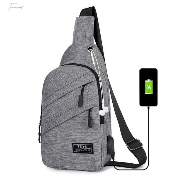 

new mens chest bag phone pocket messenger sports multi function men shoulder handbag personal shoulder anti theft bag 2020