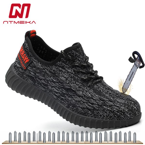 

Big Size Steel Toe Men Safety Shoes Breathable Summer Work Shoes men Wear-resisting Work Safety Boots Breathable Sneakers