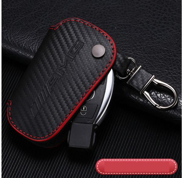 For Mercedes Benz Canbon Amg Logo Key Bag Cover Keycase Keybag