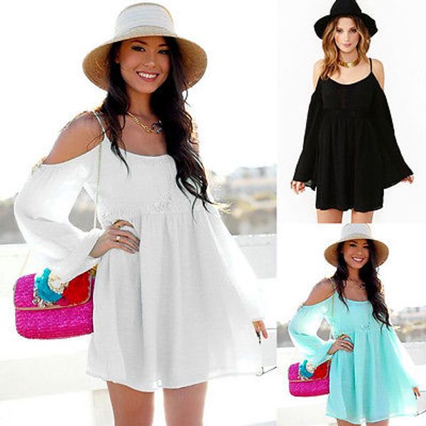 

2015 горячие женщины с длинным рукавом кружева цветочные повседневный коктейль sexy мини-платье, Black;gray