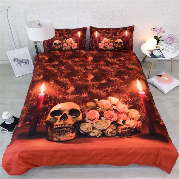 

halloween decorations comforter set 3d printing bedspread egyptian cotton bedding set  size bed linen boys home textile kid