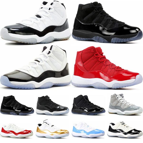 

2019 мужские баскетбольные кроссовки 11s Concord 45 23 Platinum Tint Prom Night тренажерный зал красный 11 Разведенные женские кроссовки спортивные кроссовки размер 5.5-13
