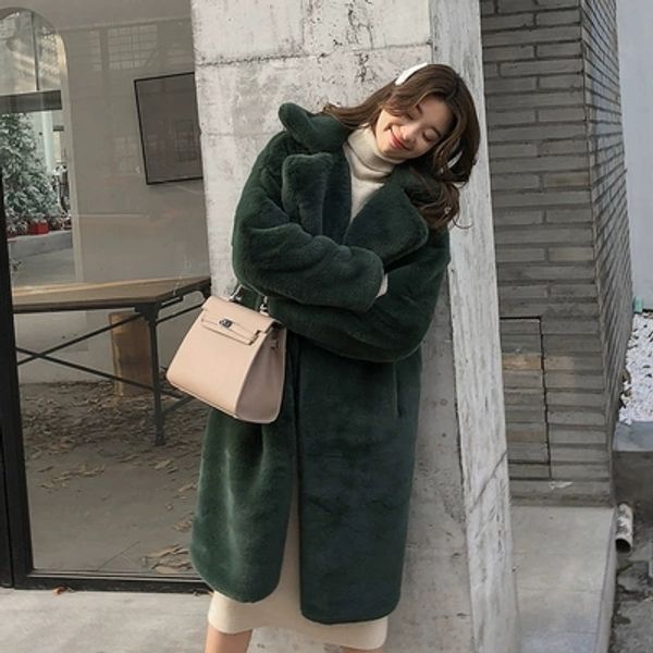 

2018 new style high-end fashion women faux fur coat c44, Black